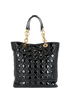 Grand Sac Soft Cannage Tote, &pound;695, Handbags, Black, Patent Leather, Back view